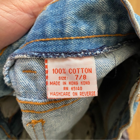 Vintage 80s 90s Filippo Totti FT Lace Ribbon Denim Jean Shorts 7 8 High Rise XS - Picture 9 of 9